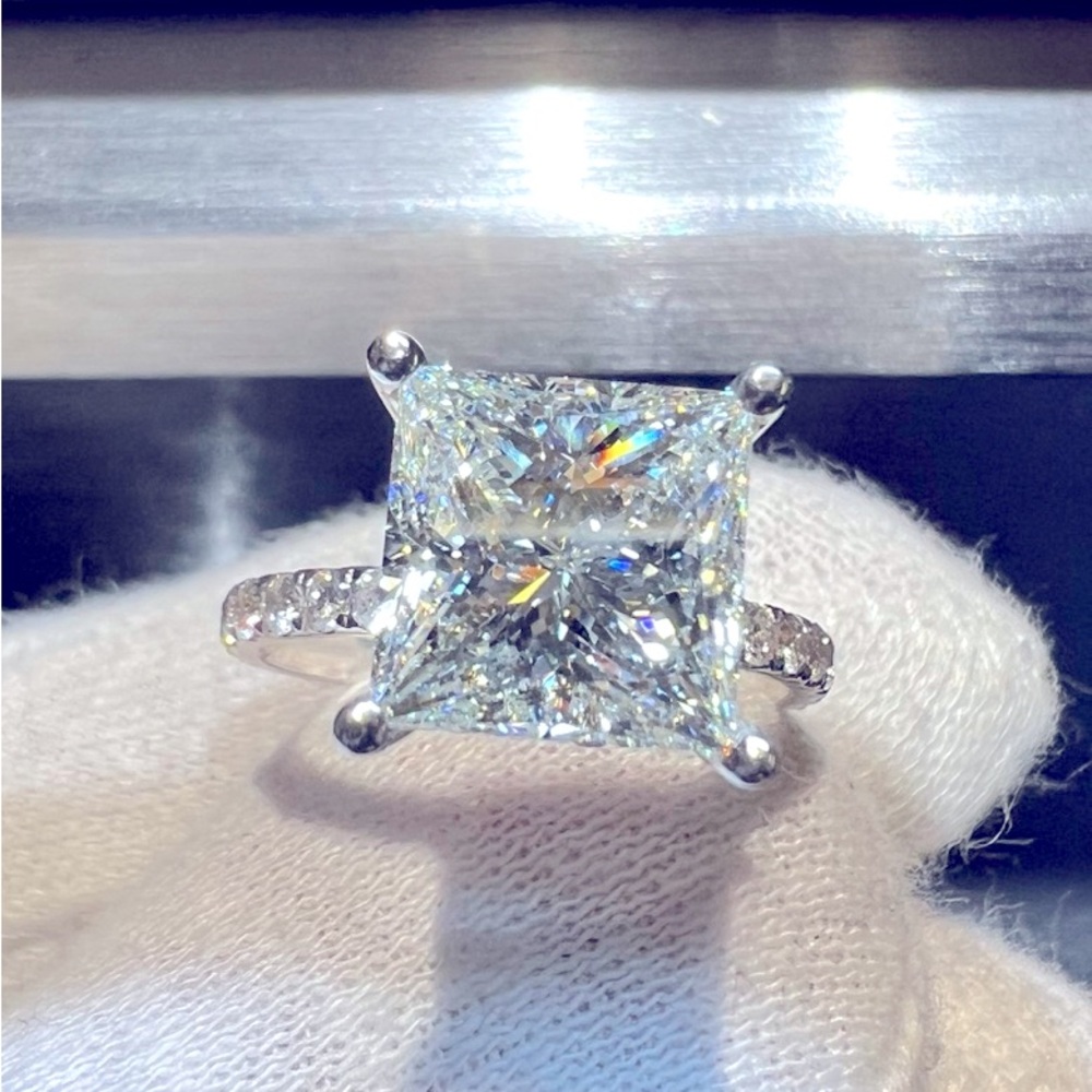 Custom Certified Diamond Engagement Ring 3.64 CTW
